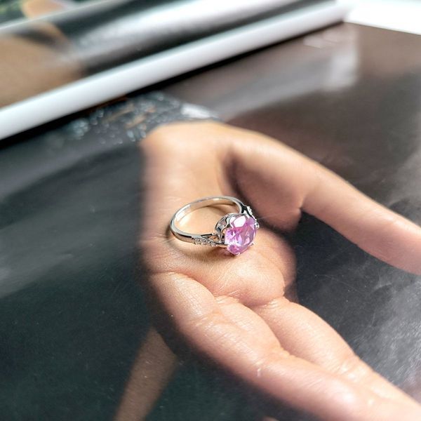 Серебряное кольцо с александритом 4.87ct, вес изделия 4,64 гр (2002338) 18 размер 2002338 фото