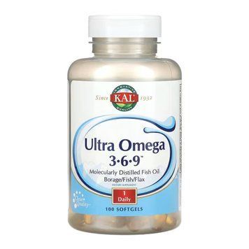 Ultra Omega 3-6-9 1200mg - 100 softgels 33277 фото