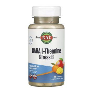 GABA L-Theanine Stress B - 100 lozenges 30154 фото
