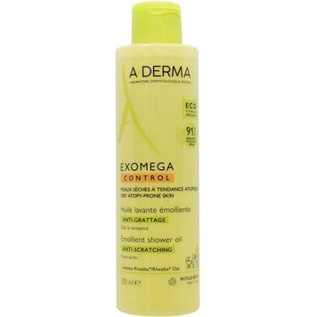 А-Дерма Экзомега Контрол Масло Очищающее A-Derma Exomega Control Huile lavante &eacute;molliente 200 мл 3282770393842 фото