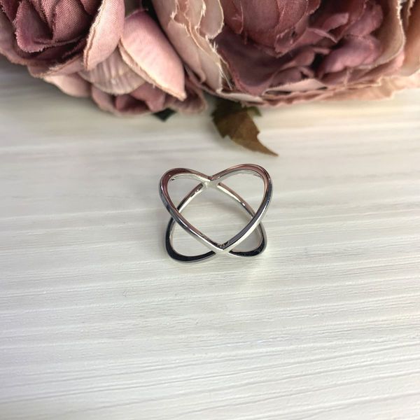 Серебряное кольцо с без камней, вес изделия 2,85 гр (2067801) 17.5 размер 2067801 фото