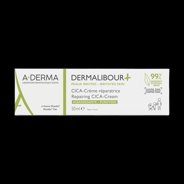 А-Дерма Дермалібур+ Цика- Крем для подразненої шкіри A-Derma Dermalibur+ Cica-Cr&egrave;me, 50 мл new 3282770144291 фото