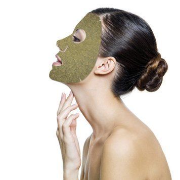 Антиоксидантная лифтинговая маска с зеленым чаем-Leaf Mask Biotonale 1шт ВТ0059 фото