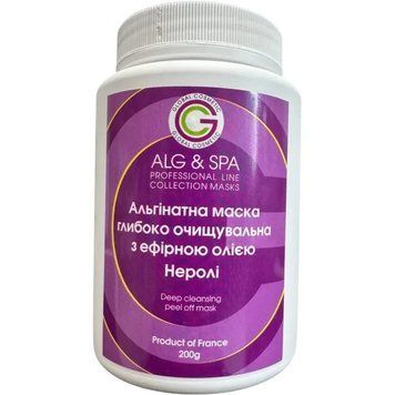 Глубоко очищающая альгинатная маска для лица с эфирным маслом Нероли Deep Cleansing Peel ALG & SPA, 200г ALG008-200 фото