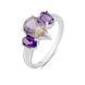 Срібна каблучка з аметрином nano 1.7ct, вага виробу 2,71 гр (2088394) 18.5 розмір 2088394 фото 1