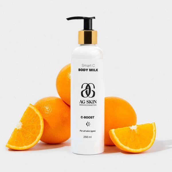 Молочко для увлажнения и сияния кожи Smart C body milk AG Skin 250 мл AG016 фото