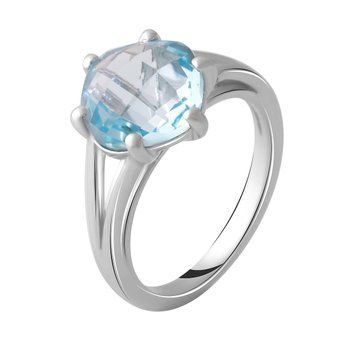 Серебряное кольцо с натуральным топазом 4.46ct, вес изделия 4,06 гр (2049302) 17.5 размер 2049302 фото