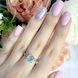 Срібна каблучка з натуральним топазом 2.692ct, вага виробу 2,81 гр (1077948) 18 розмір 1077948 фото 2