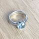 Срібна каблучка з натуральним топазом 2.692ct, вага виробу 2,81 гр (1077948) 18 розмір 1077948 фото 3