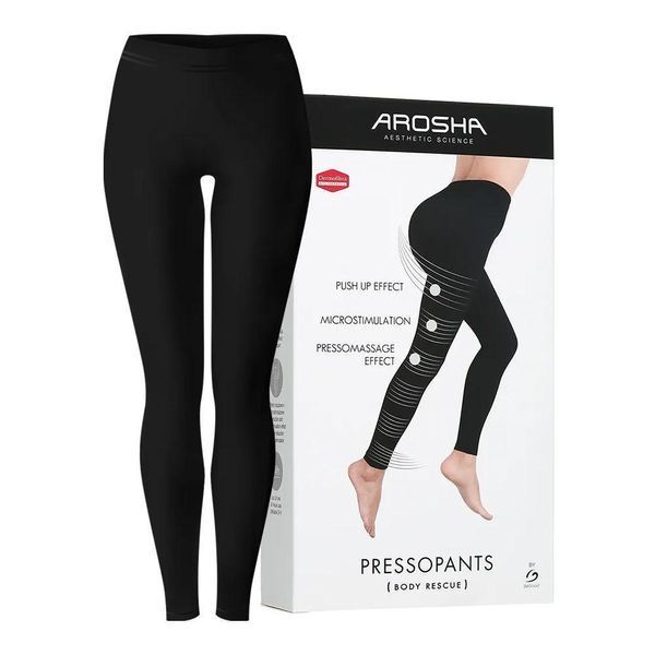 Черные леггинсы от целлюлита размер М PRESSOPANTS Leggings in Bio Infrared Dermofibra Size M AROSHA, 1 шт ARO121002 фото