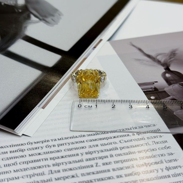 Серебряное кольцо с фианитами, вес изделия 12,82 гр (2175391) 16.5 размер 2175391 фото