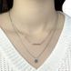 Серебряное колье с без камней, вес изделия 4,41 гр (1965160) 500 размер 1965160 фото 4