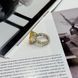 Серебряное кольцо с фианитами, вес изделия 12,82 гр (2175391) 16.5 размер 2175391 фото 4