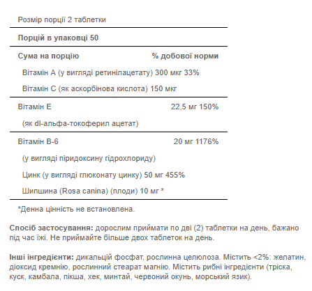 Zinc for Acne - 100 tab 14530 фото