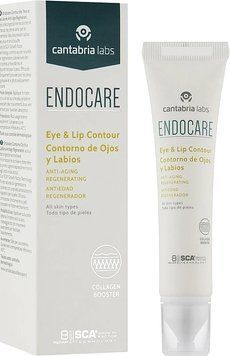 Регенеруючий та омолоджуючий крем-контур для очей та губ Endocare Eye and Lip Contour CANTABRIA, 15 мл CANT15253 фото