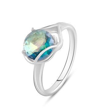 Срібна каблучка з містик топазом 1.425ct, вага виробу 3,04 гр (2089773) 18.5 розмір 2089773 фото