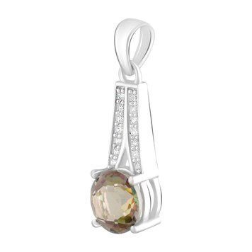 Срібна підвіска з містик топазом 1.8ct (2123002) 2123002 фото