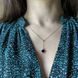 Серебряное колье с натуральным ониксом, вес изделия 3,2 гр (60002134) 450500 размер 2182719b фото 8