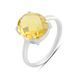 Серебряное кольцо с цитрином nano 3.801ct, вес изделия 2,43 гр (2172666) 17.5 размер 2172666 фото 8
