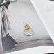 Серебряное кольцо с цитрином nano 3.801ct, вес изделия 2,43 гр (2172666) 17.5 размер 2172666 фото 3