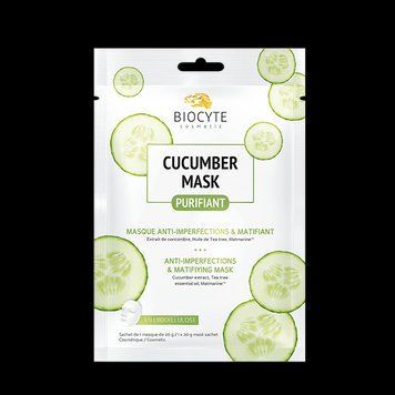Biocyte Cucumber Mask Огіркова маска очищає та матує шкіру обличчя, 10 г 2674491012 фото