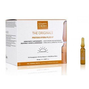 Мартидерм Солнцезащитные ампулы для лица MartiDerm The Originals Proteos Hydra Plus SP 30 шт *2 мл 1667962010 фото