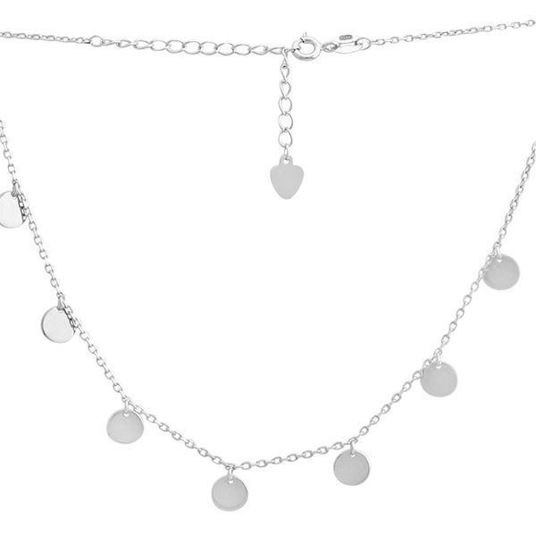 Серебряное колье с без камней, вес изделия 3,25 гр (2134473) 450500 размер 2134473 фото Серебряное колье с без камней, вес изделия 3,25 гр (2134473) 450500 размер 2134473 фото