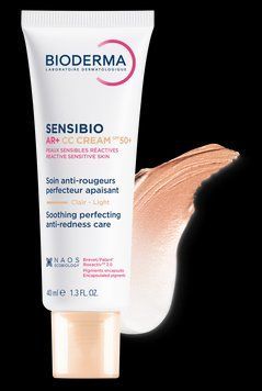 Биодерма Сансибио AR+ СС SPF50+ тональный крем от купероза Bioderma Sensibio AR+ СС Creme 40 мл 3701129813447 фото