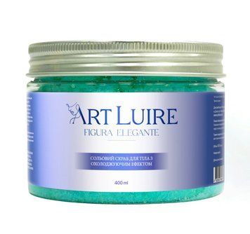 Солевой скраб для тела с охлаждающим эффектом Art Luire, 400 мл Art1025 фото