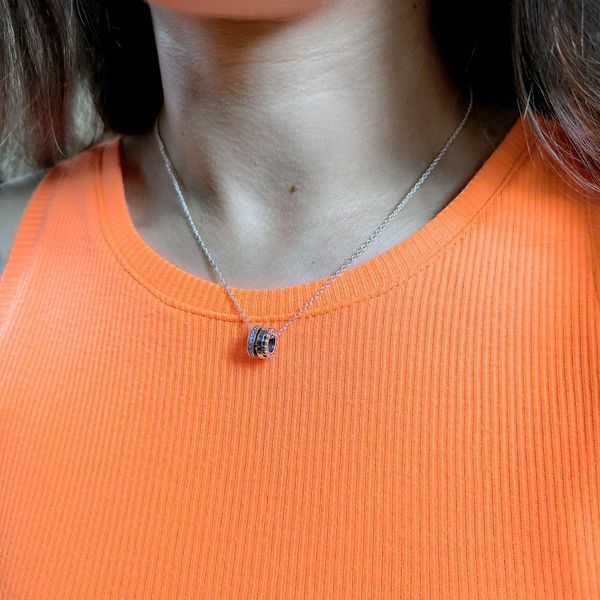 Серебряное колье с фианитами, вес изделия 5,36 гр (2160366) 400450 размер 2160366 фото Серебряное колье с фианитами, вес изделия 5,36 гр (2160366) 400450 размер 2160366 фото