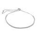 Серебряный браслет с фианитами, вес изделия 3,9 гр (2128892) adjustable размер 2128892 фото 1