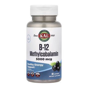 B-12 Methylcobalamin 5000mcg - 60 lozenges 32426 фото