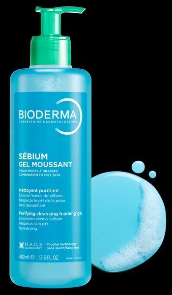 Біодерма Себіум Очисний Гель Bioderma Sebium purifying cleansing foaming gel 400 мл 3701129814710 фото