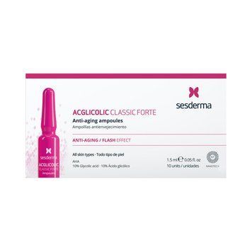 Сесдерма Acglicolic Classic Ампули з гліколевою кислотою сильної дії Sesderma Acglicolic Classic Ampoules Forte, 10 х 1,5 мл 40004615 фото