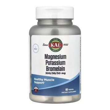 Magnesium Potassium Bromelain - 60 tabs 32195 фото