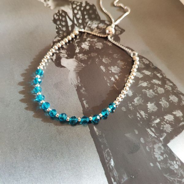 Срібний браслет з топазом Лондон Блю 5.715ct, вага виробу 4,15 гр (2129004) adjustable розмір 2129004 фото Срібний браслет з топазом Лондон Блю 5.715ct, вага виробу 4,15 гр (2129004) adjustable розмір 2129004 фото