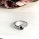 Срібна каблучка з натуральним сапфіром 1.065ct, вага виробу 1,6 гр (1236611) 17.5 розмір 1236611 фото 2