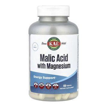 Malic Acid with Magnesium - 120 tabs 32519 фото