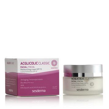 Сесдерма Acglicolic Classic Зволожуючий крем SesDerma Acglicolic Classic Moisturizing Cream SPF 15, 50 мл 40000000 фото