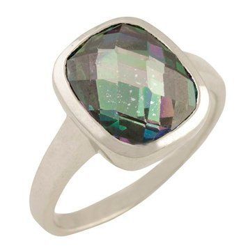 Срібна каблучка з містик топазом 8.181ct, вага виробу 3,79 гр (1456477) 16 розмір 1456477 фото