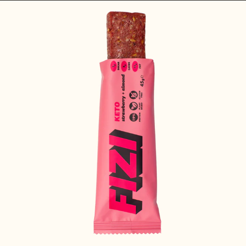 KETO Protein Bar - 10x45g Strawberry + Almond 24553 фото