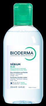 Биодерма Себиум Н2О мицеллярный лосьон Bioderma Sebium Solution Micellaire 250 мл 3401572288297 фото